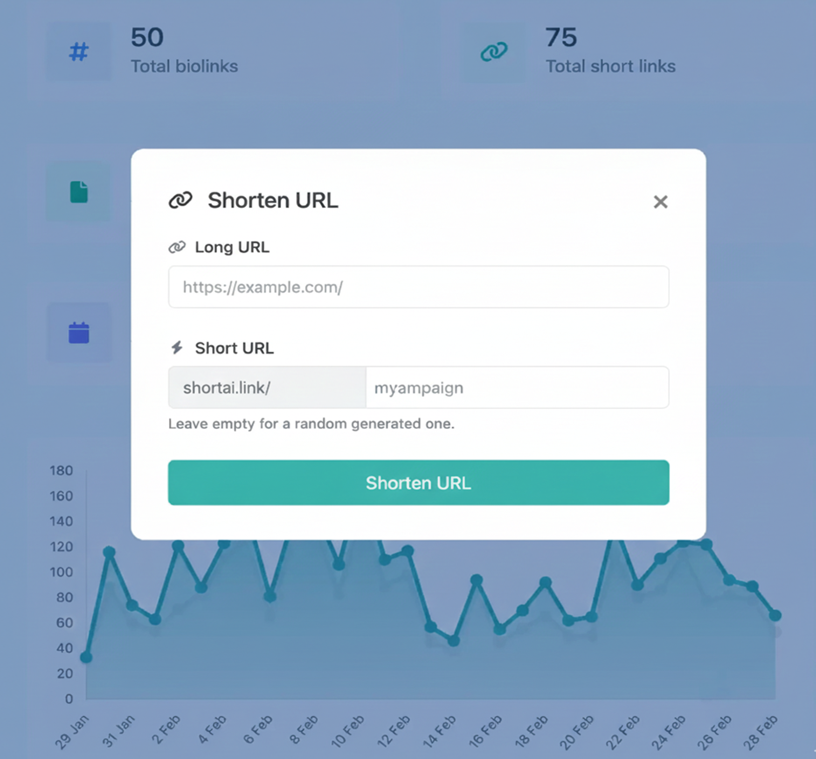 Screenshot of the app short URL editing page
